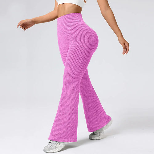 Breathable Flared Trousers Yoga-to-Street Chic Athleisure Fitness