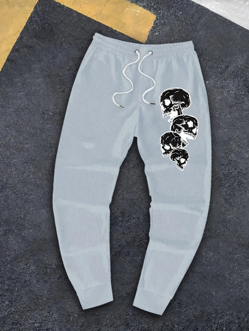 2025 Autumn and Winter Men Punk Streetwear Sweatpants Loose Fit