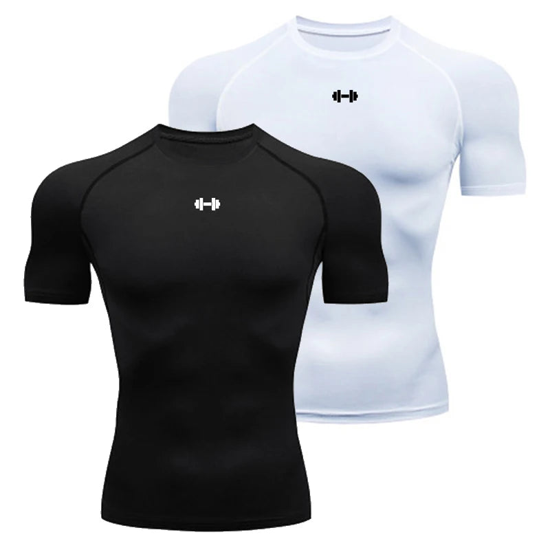 Men’s Compression T-Shirt – Elastic Sportswear for Running & Gym
