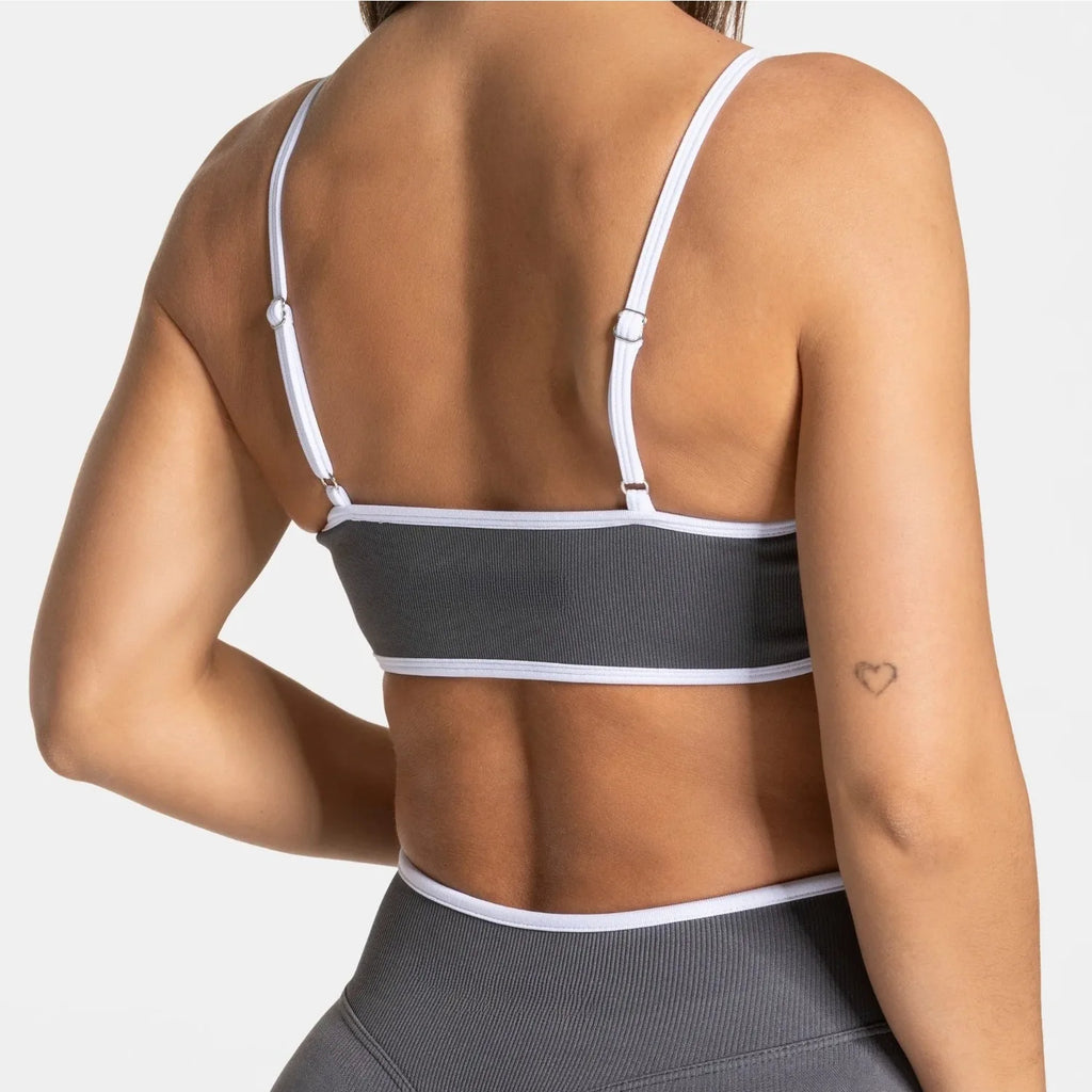 ALMASTRONG Women’s Backless Sports Bra – Summer Knitted Gym Top