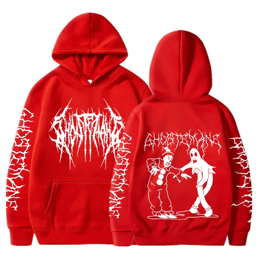 Ghostemane Double Sided Print Hoodie Men's Fashion Hip Hop Metal Rock Hoodies Gothic Oversized Sweatshirt Tracksuit Streetwear - ALMASTRONG