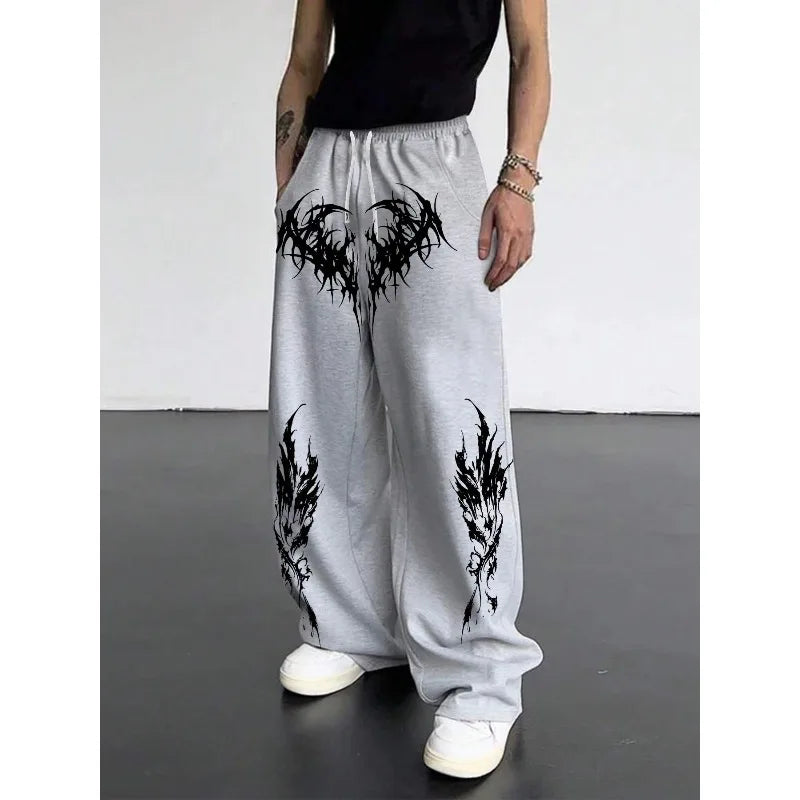 New 3D Printed Gothic Dark Style Pants, Comfortable Sports Pants for Home Wear, Super Powerful Hero Icons, Quick-dry Pants - ALMASTRONG