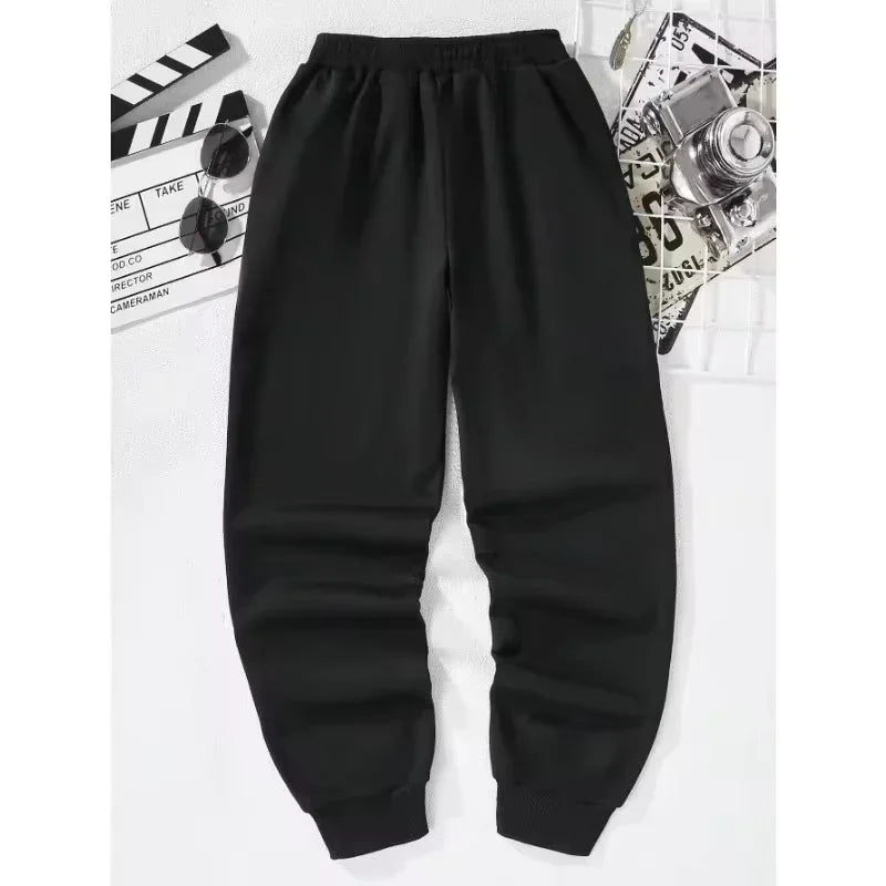 2025 Men's trendy sweatPants Autumn/Winter New  Jogging Trousers Fitness Loose Fit Clothing Solid Color warm Streetwear Pants - ALMASTRONG