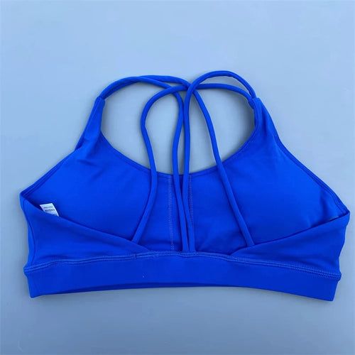 Solid Color soft high strength Women Fitness Bra Tight Sport Top