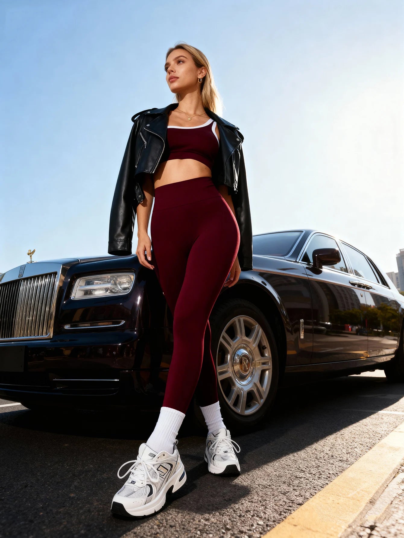 2 pcs Women Seamless Yoga Sets Jogging Outfit Sport Leggings Bra Sportswear Woman Gym Outfit Workout Set Yoga Clothes Activewear - ALMASTRONG