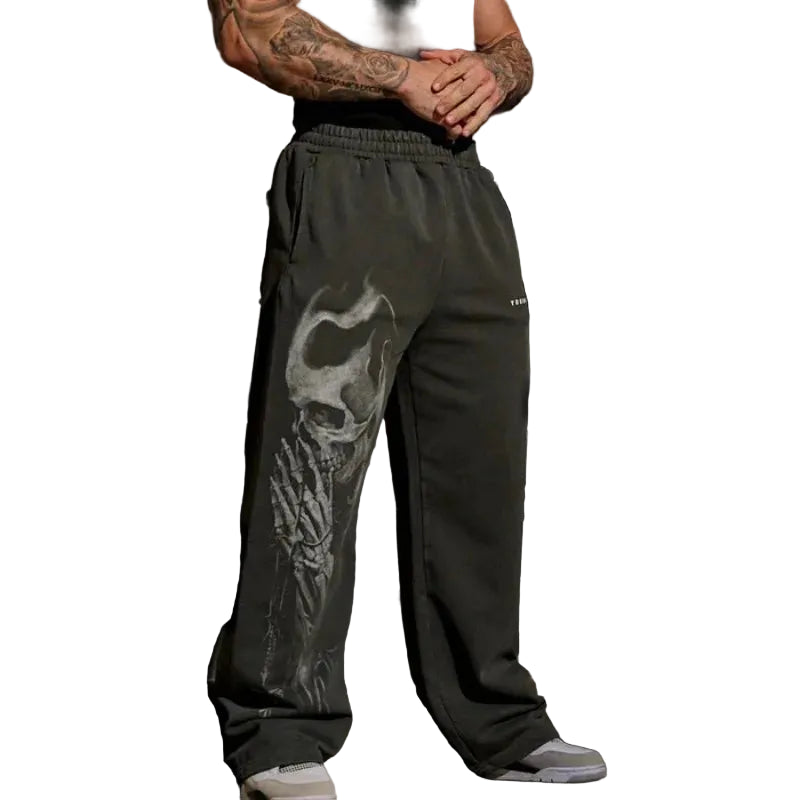 Fashion brand printed high street casual pants jogging sports casual fashion sports street sports retro pants new hot sale - ALMASTRONG
