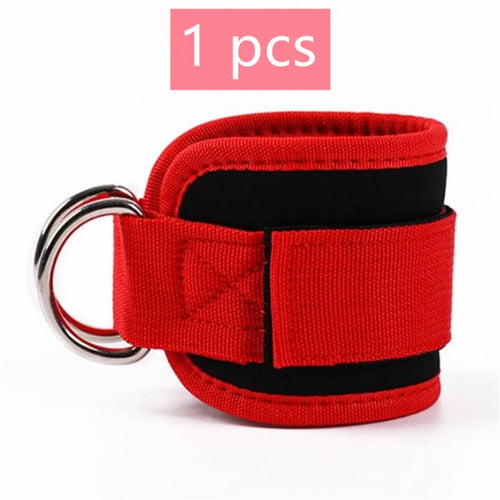 1/2Pcs Fitness Ankle Straps Adjustable D-Ring Support Cuffs Gym Leg