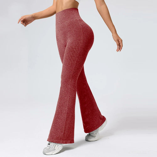 Breathable Flared Trousers Yoga-to-Street Chic Athleisure Fitness