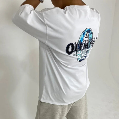 gyms T-shirt Men's Fashion short sleeve Tee Men summer Loose Fitness