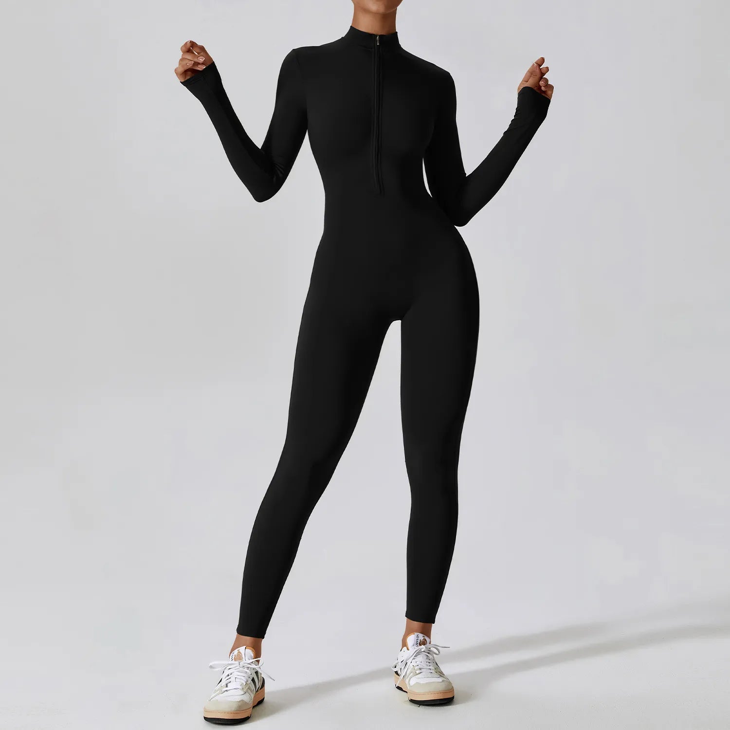 SculptEase Long Sleeve Fitness Jumpsuit