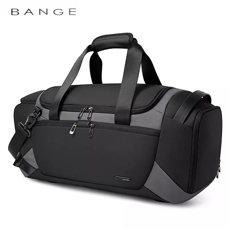 BANGE Men’s Waterproof Gym Bag – Fitness & Outdoor Training Duffel