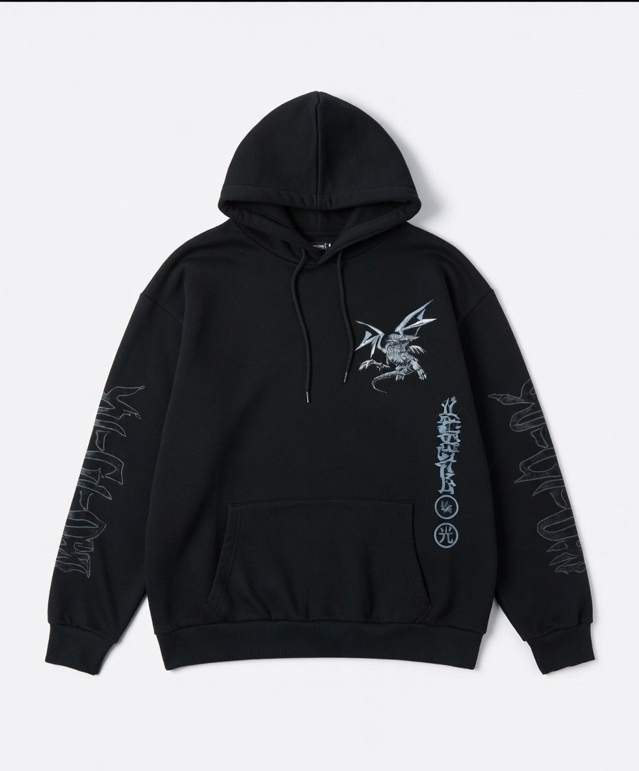 Men’s Anime Dragon Graphic Hoodie — Oversized Streetwear Pullover Sweatshirt - ALMASTRONG